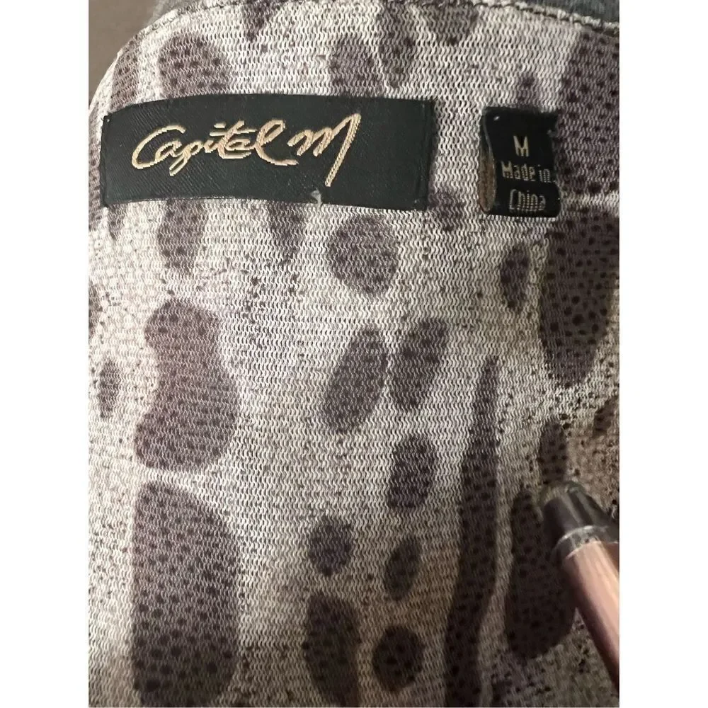 Capital M animal print shirt